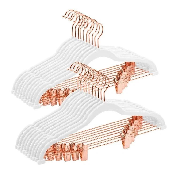 Velvet Hangers with Clips